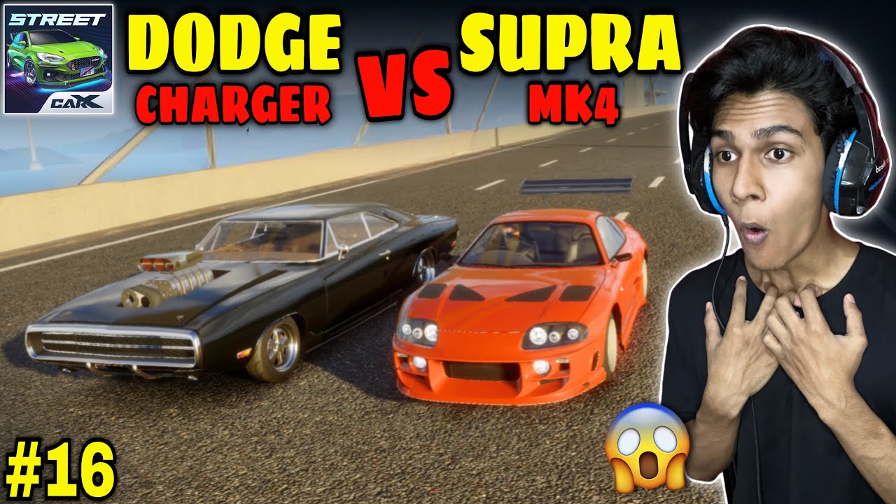 Dodge Charger VS Supra MK4 😱 Who Will Win ? - CarX Street Gameplay in Hindi