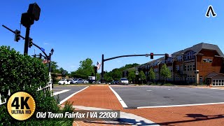[4K] Old Town Fairfax Part_1 | VA 22030 #WalkingMap #OldTownFairfax