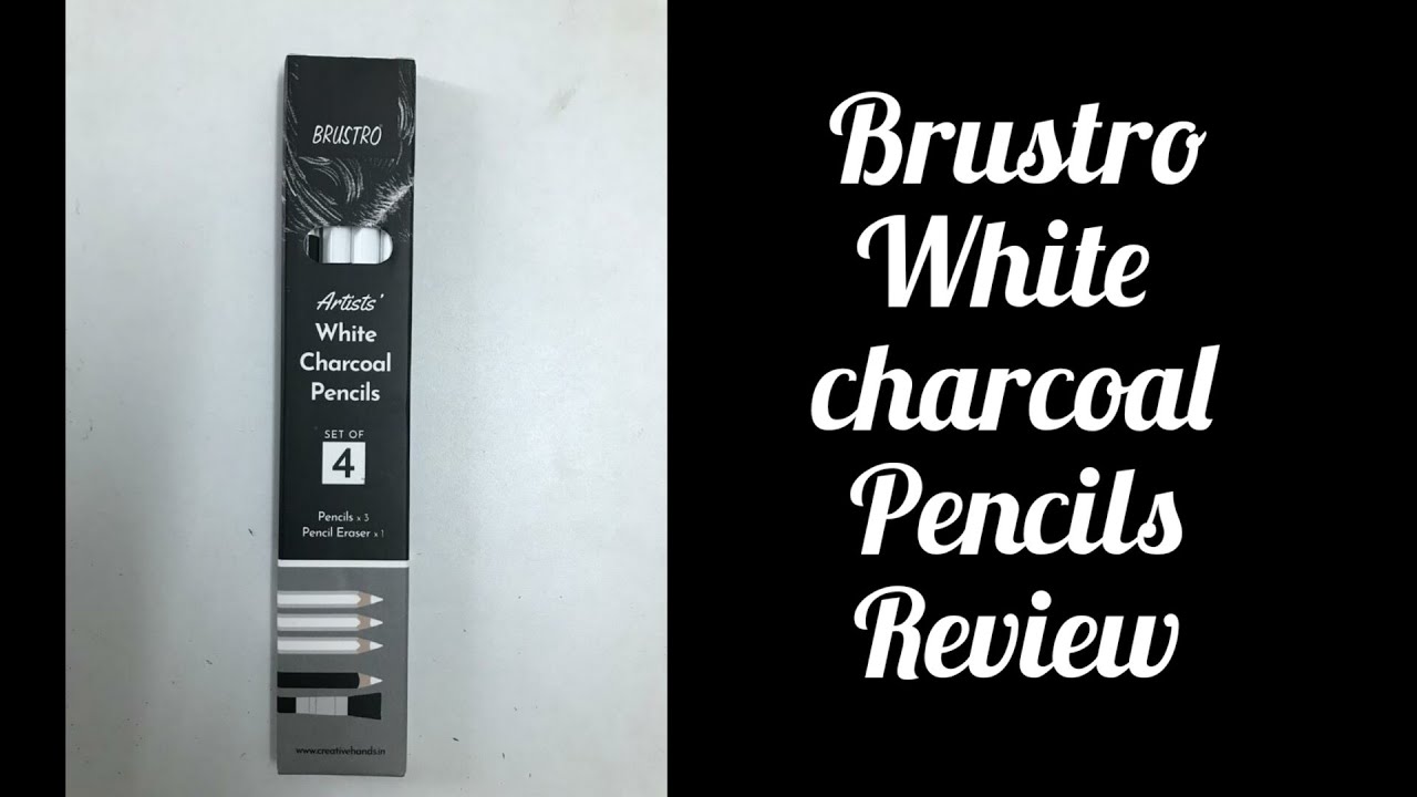 Brustro white charcoal pencils review #brustro #review 