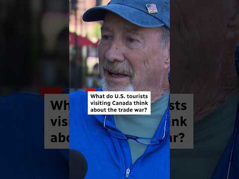 American tourists on trade war with Canada #shorts