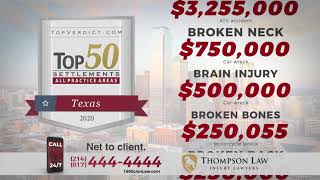 Lewisville Car Accident Lawyer | FREE CONSULTATION | Thompson Law | 1-800-LION-LAW