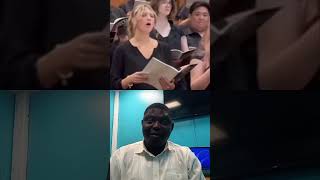 Amazing choir member... hallelujah Amen