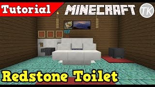 How to build a WORKING Redstone Toilet in Minecraft!