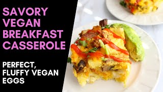 VEGAN BRUNCH IDEA/ Savory vegan breakfast casserole / how to make vegan scrambled eggs