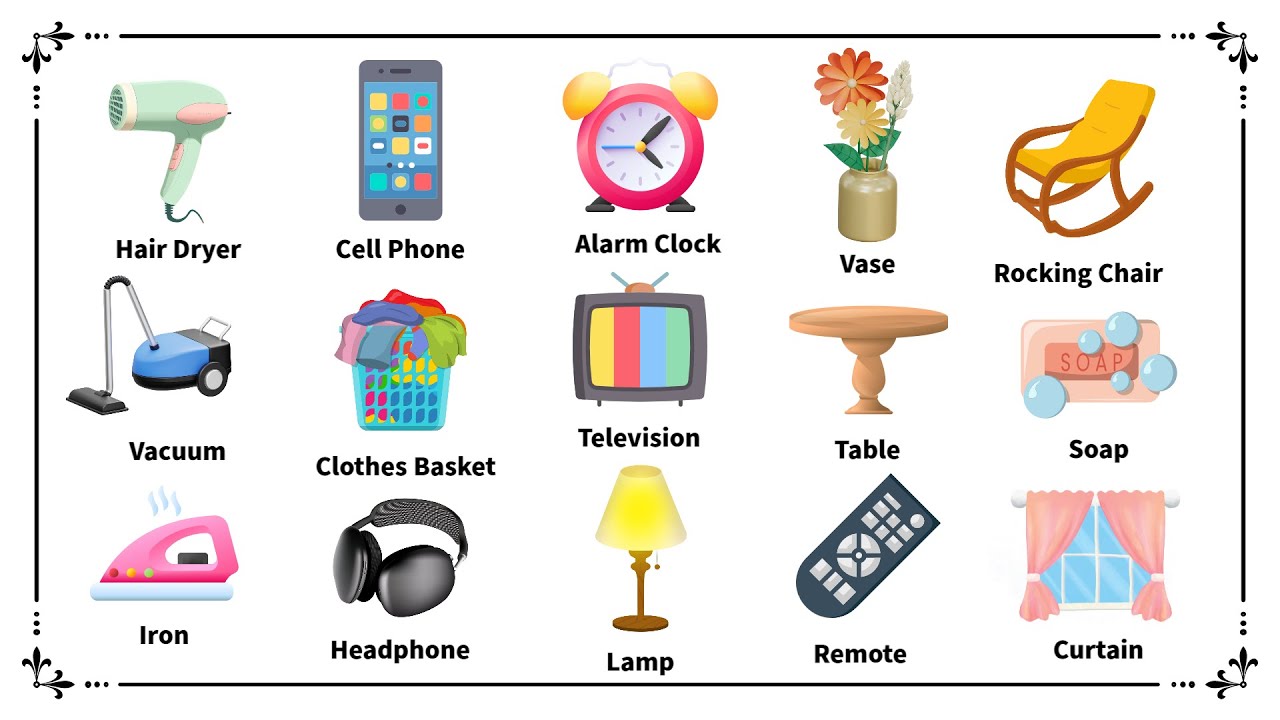 English Vocabulary - 100 CLOTHING ITEMS 