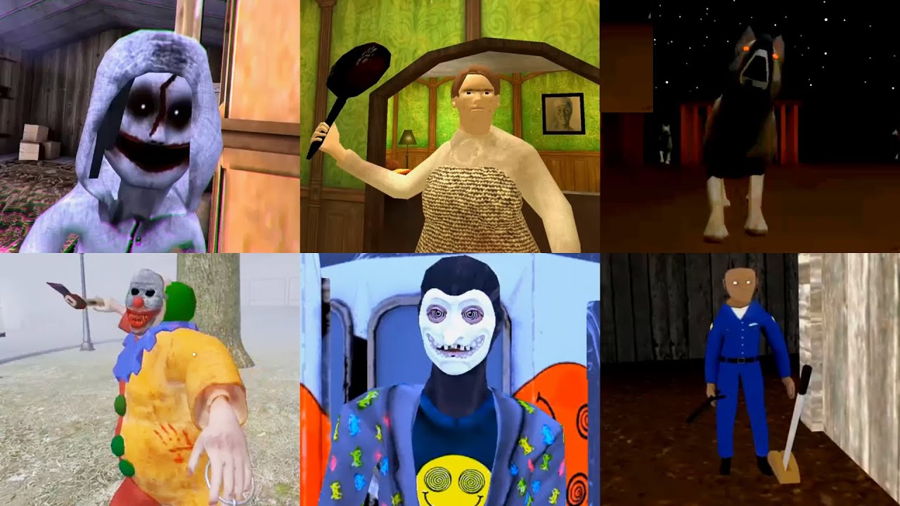 Game Over Battle #3 Jeff The Killer-Stepmother-Evil Officer-Grandpa&Granny-Smiling X 2-Coulrophobia