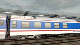 [TGRS] D19E-903 kéo tàu SE5 rời ga Hà Nội (20/2/2026)
