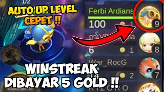 WINSTREAK = 5 GOLD !! AUTO CEPET LEVEL 9!! COMMANDER EGGIE SKILL 2 MAGIC CHESS MOBILE LEGENDS