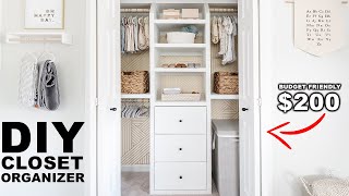 DIY Builtin Closet Organizer