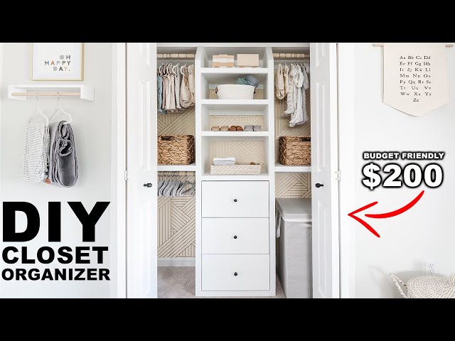 DIY Closet Organizer on a Budget - Itty Bitty Farmhouse