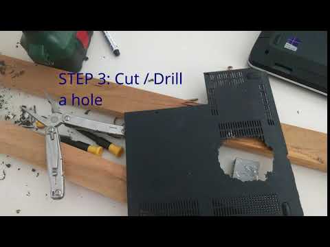 Laptop cooling stand combining a desktop heatsink DIY