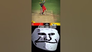 RCB vs CSK || RCB vs CSK match highlights  #shorts