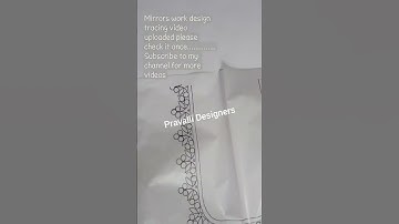 mirrors work tracing method # pravallidesigners #aariwork #blousetracing #aaridesigns #maggamwork