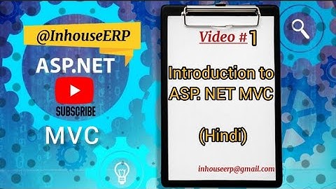Introduction of ASP.NET MVC ||Video Series on ASP.NET #1 |#aspnetmvc #aspnet #developer #inhouseerp