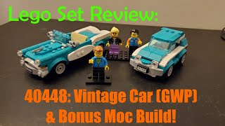 Review:  Lego Ideas GWP Set 40448 - Vintage Car & Bonus Moc!