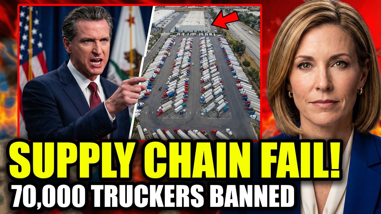 70,000 Truckers BANNED from California - Supply Chain Crisis Begins