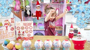 Elf on the Shelf Secret SnoPrize Opening - Magic Snow & Bath Bomb Advent Calendar Unboxing
