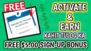 FREE $5.00 sa pag sign-up mo | EARN PASSIVE INCOME FOR FREE | REPOCKET APP REVIEW screenshot 5