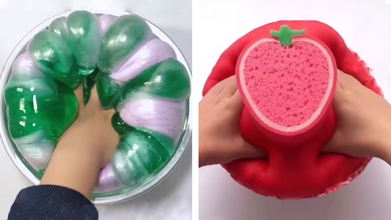 Relaxing Slime Compilation ASMR | Oddly Satisfying Video #60 - YouTube