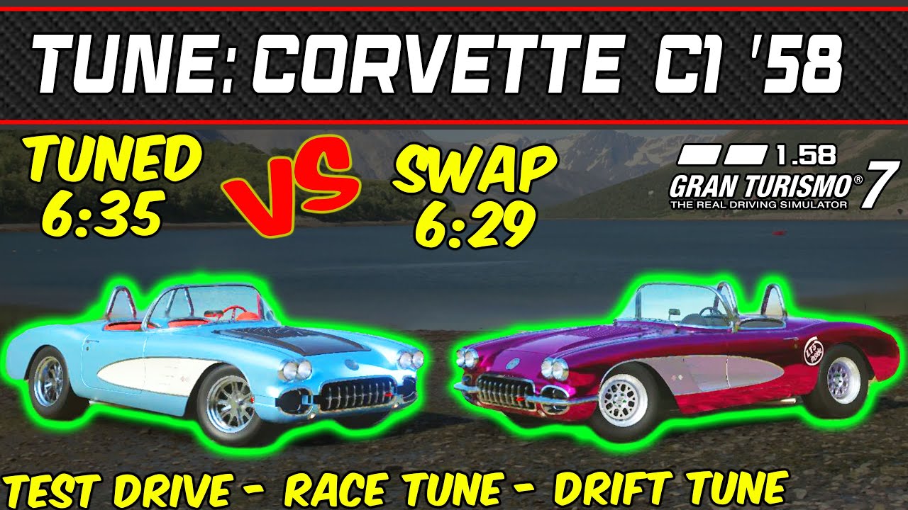 GT7 - Tune: Chevrolet Corvette C1 '58 - Gran Turismo 7 - 1.58