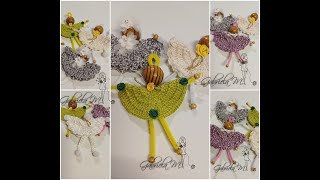 Divertidos angelitos en crochet