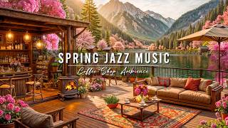 Relaxing Jazz Instrumental Music 🌸Calm Spring Morning with Smooth Jazz Music at Coffee Shop Ambience screenshot 5