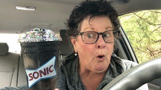 SONIC New Blackout Slush Float Review ~Happy Eclipse Day!☀️🌑