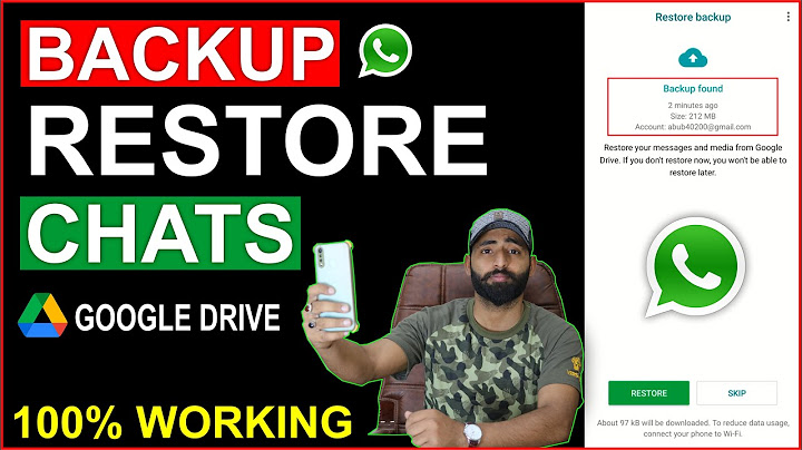 How to restore whatsapp backup from google drive without uninstalling