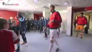 Per Mertesacker Wipes Snot On A Mascots Head