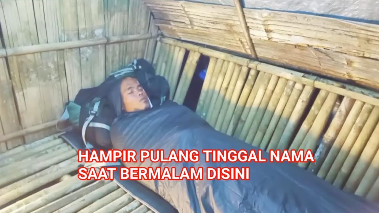 3 hari membangun shalter dan hampir pulang tinggal nama saat bermalam di shalter ini