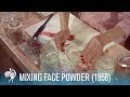 Mixing Face Powder: Retro Cosmetics (1958) | British Pathé