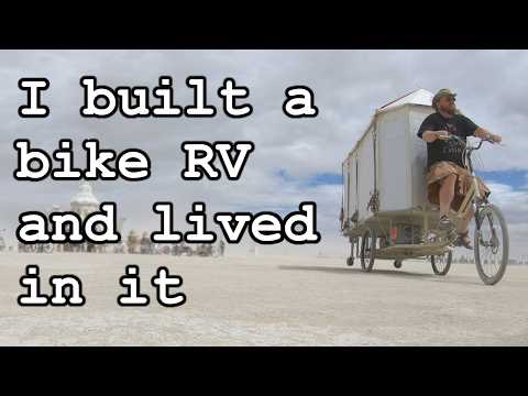 I built a bike RV and lived in it