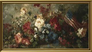 4K Art 4th of July #SilentTVArt #FrameTVArt #SamsungFrameTV #TVArtNoMusic #FloralTVArt screenshot 4