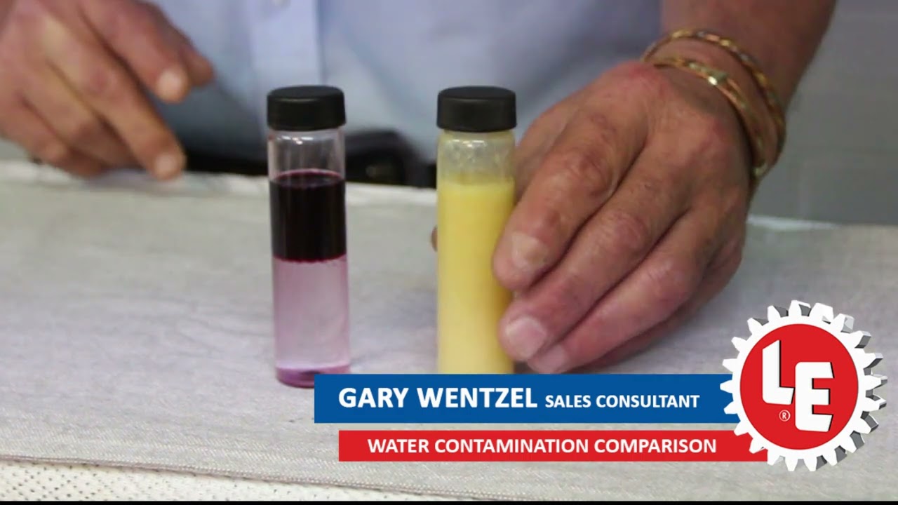Lubrication Engineers South Africa | Water Contamination Comparison