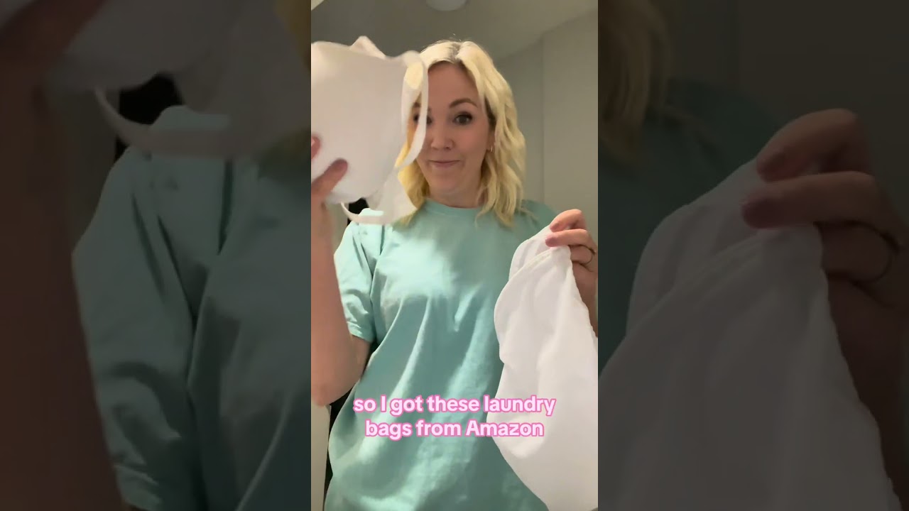 Protect clothes & back: mesh laundry bags 