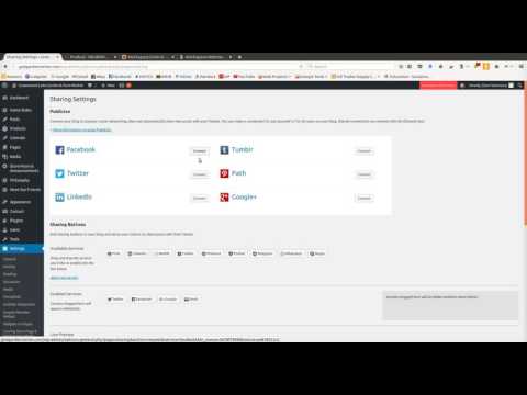 Linking JetPack to Facebook, Twitter, & Google+