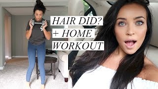 VLOG: Got My Hair Did?! + Home Workout | Stephanie Ledda VLOG: Got My Hair Did?! + Home Workout | Stephanie Ledda