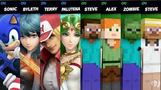 Super Smash Bros. Ultimate - Team Sonic vs. Team Minecraft