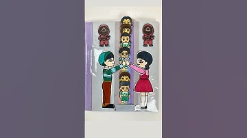 Squid Game3  game book #asmr #squishy #satisfying #papercraft #paperdiy