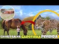 GAROTINHA FICA PERDIDA , MAS ESSE CAVALO ENFRENTA UMA ONÇA PARA TENTAR SALVÁ-LA