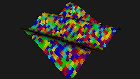 Waves custom geometry javaScript Module - threejs examples