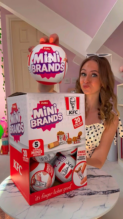 [ASMR] OPENING MY FIRST EVER *KFC* MINI BRANDS CAPSULE?!🫢🍗✨⁉️ (SO MANY RARES?!🤩) #Shorts