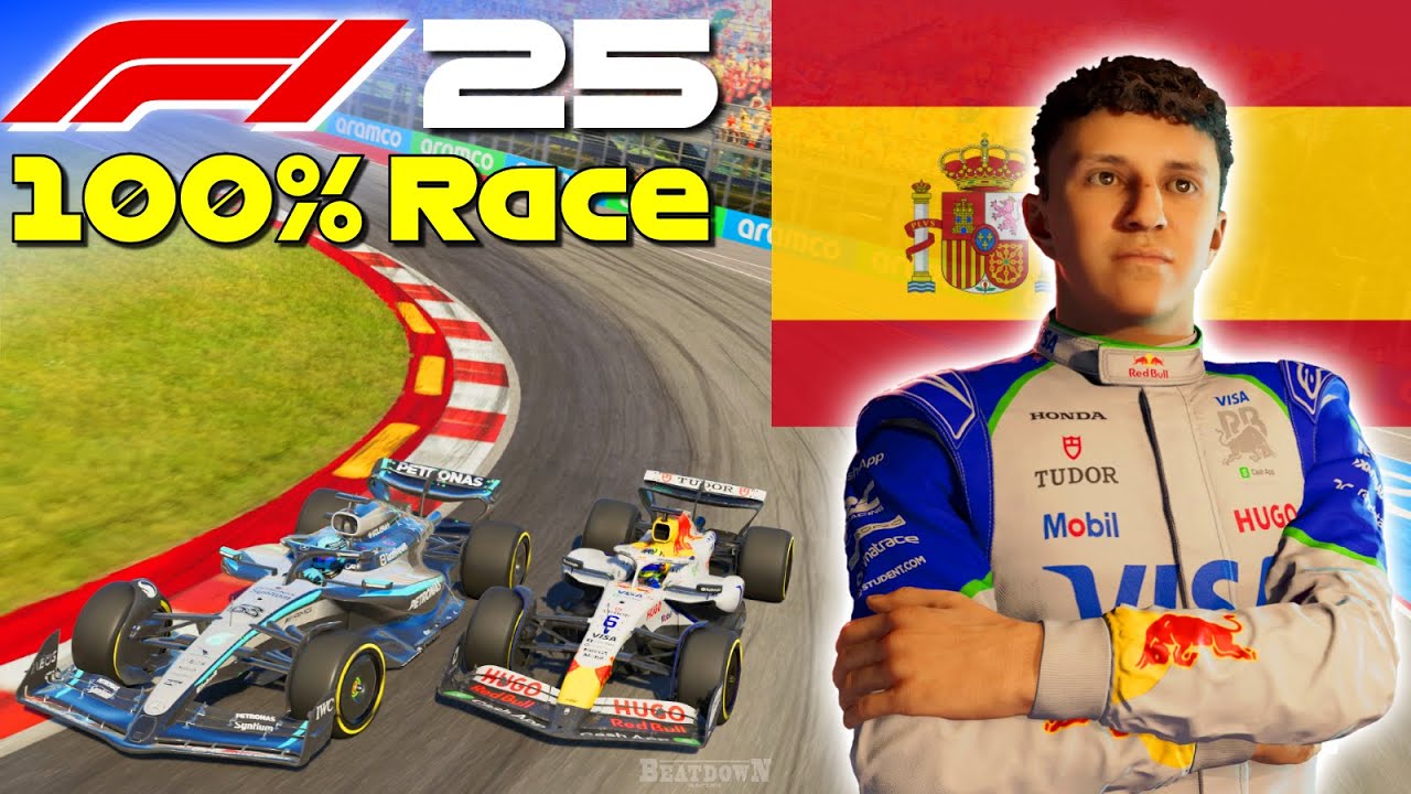 F1 25 - Hadjar's Rise To Glory #9: 100% Race Spain