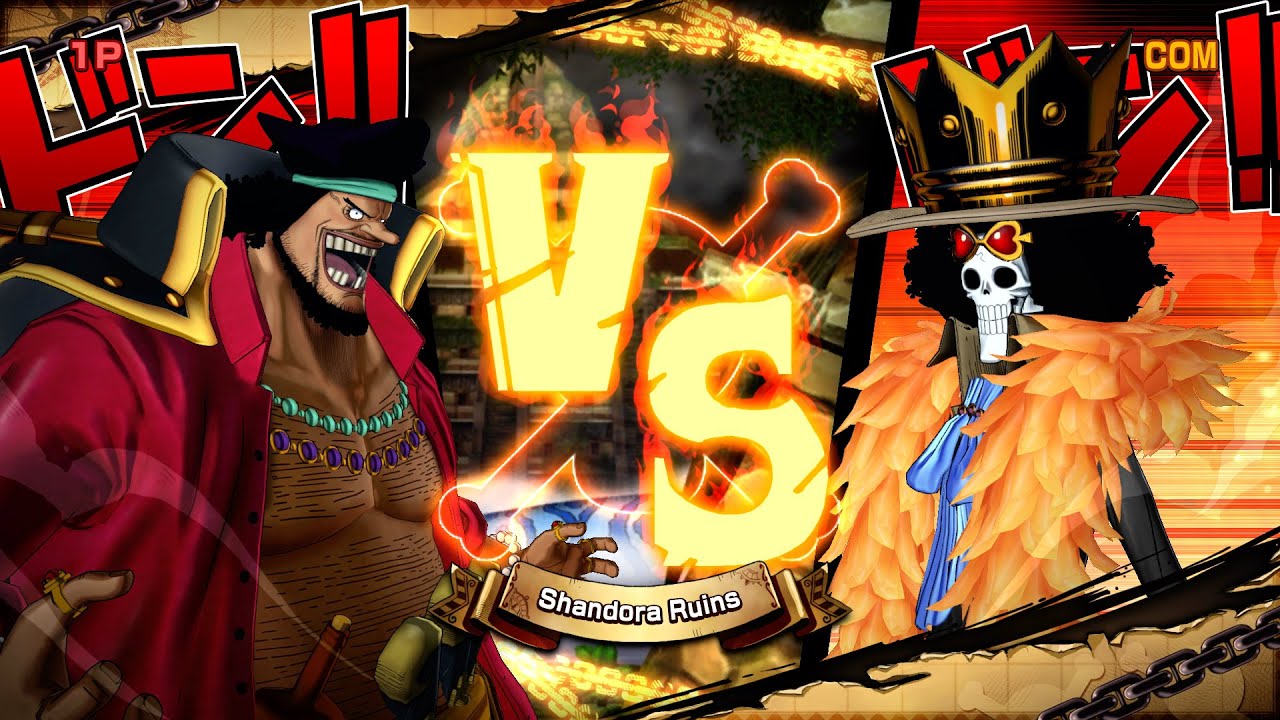 Blackbeard vs Brook One Piece Burning Blood YouTube