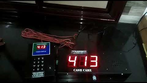 Single window token display system 3 digits English and Malayalam 1