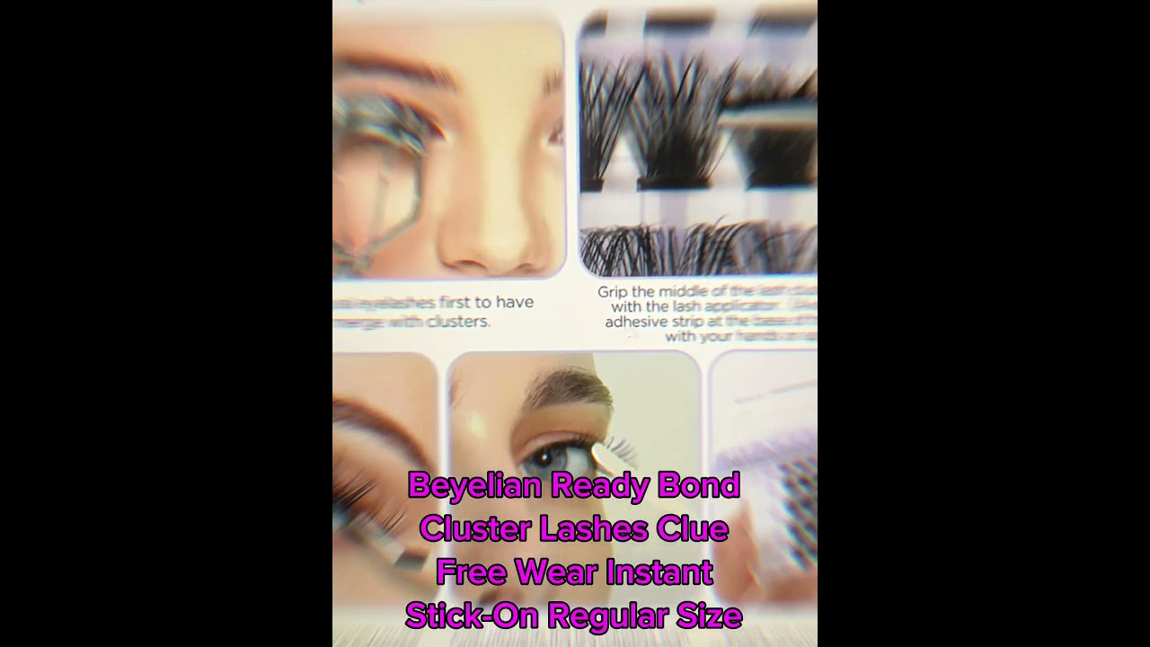 # Beyelian Ready Bond Cluster Lashes Glue Free Wear, Instant Stick-On, Regular Size.