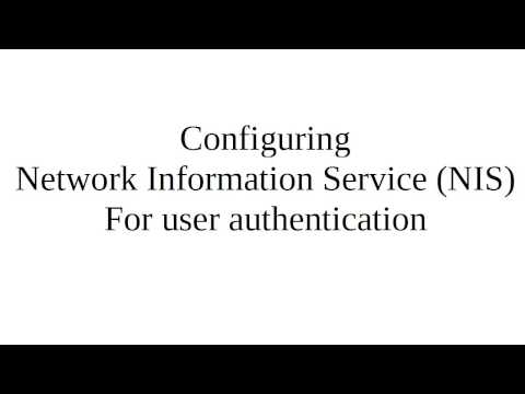 Configuring NIS for User Authentication