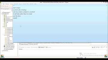 Create first android project in eclipse