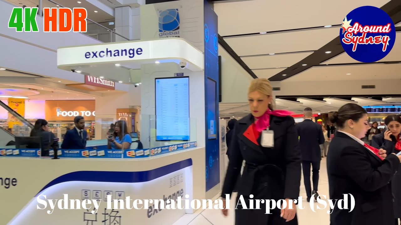 Sydney ✈️🇦🇺[4KHDR Walk]Kingsford Smith International Airport(SYD) is the main airport of Australia