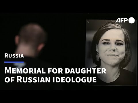 Farewell ceremony in Moscow for daughter of Russian ideologue, killed in car bombing | AFP